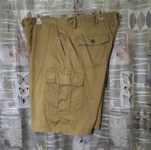 Vintage Bugle Boy Y2K Cargo Khaki Short Size 40